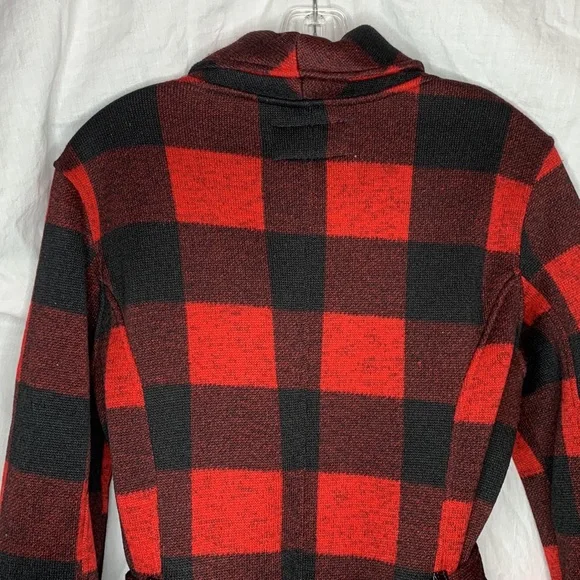 vintage Madden Girl plaid belted full zip coat - Picture 4 of 13